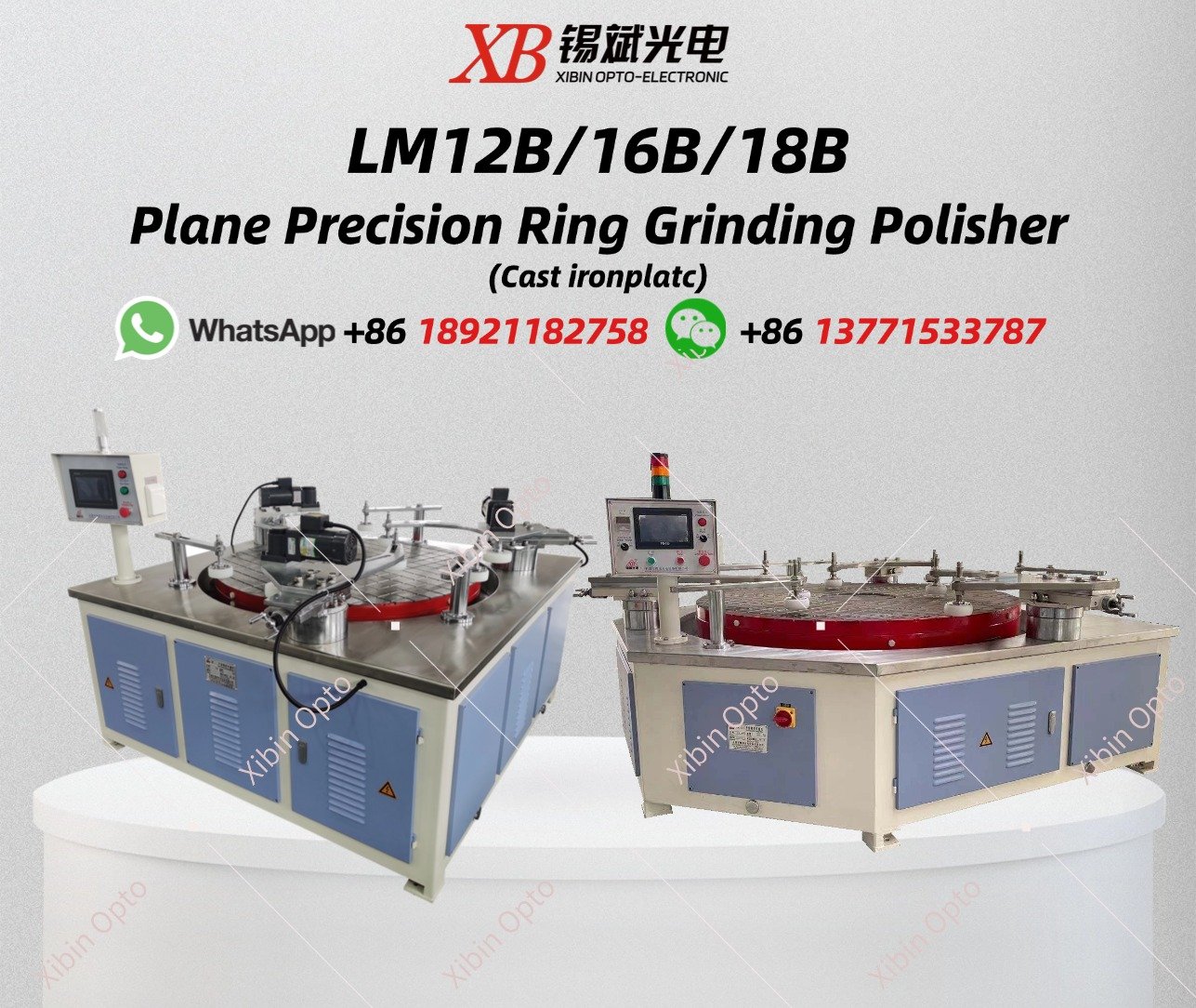 LM12B/16B/18B Plane Precision Ring Grinding Polisher (Cast ironplatc)