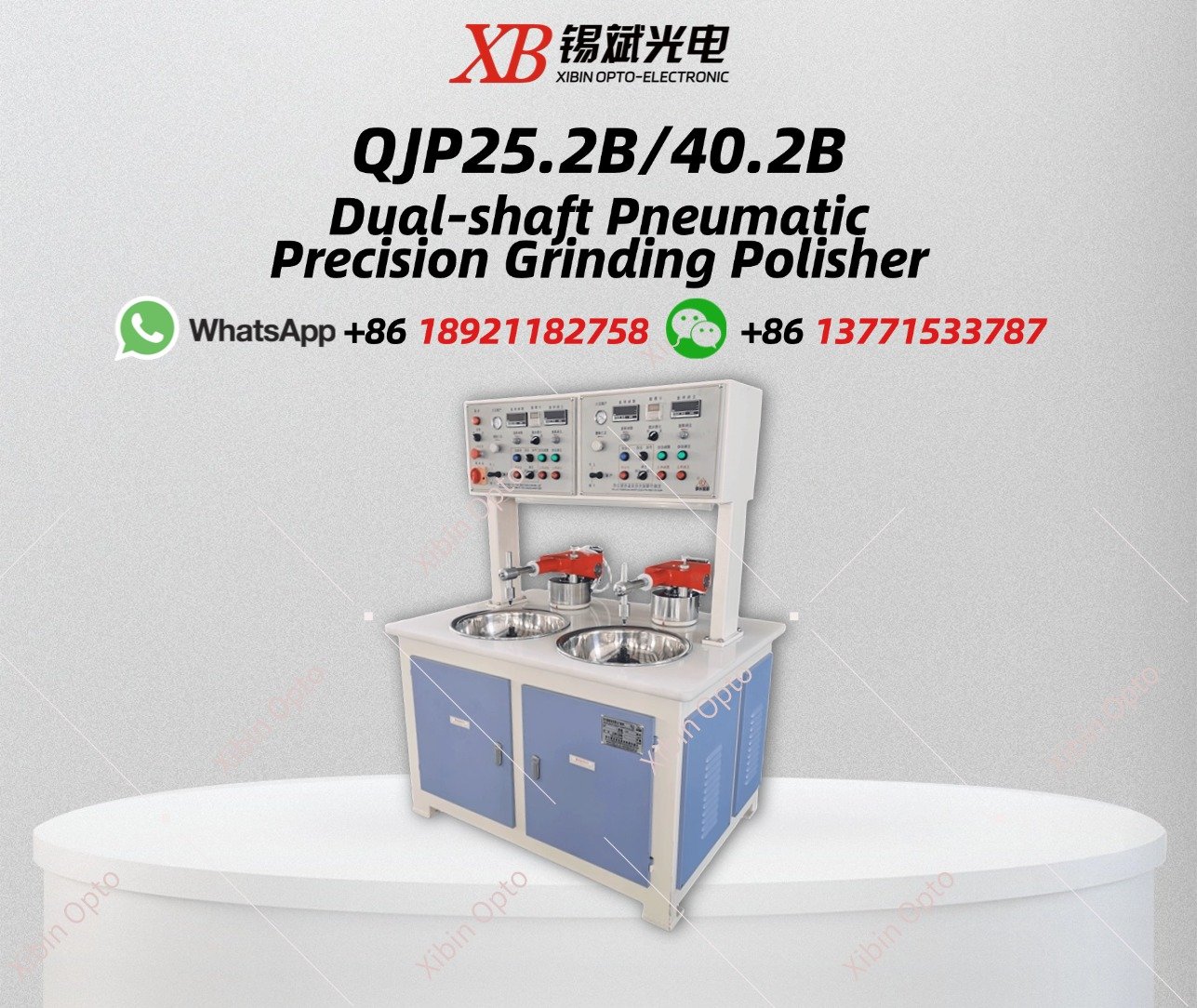 QJP25.2B/40.2B Dual-shaft Pneumatic Precision Grinding Polisher