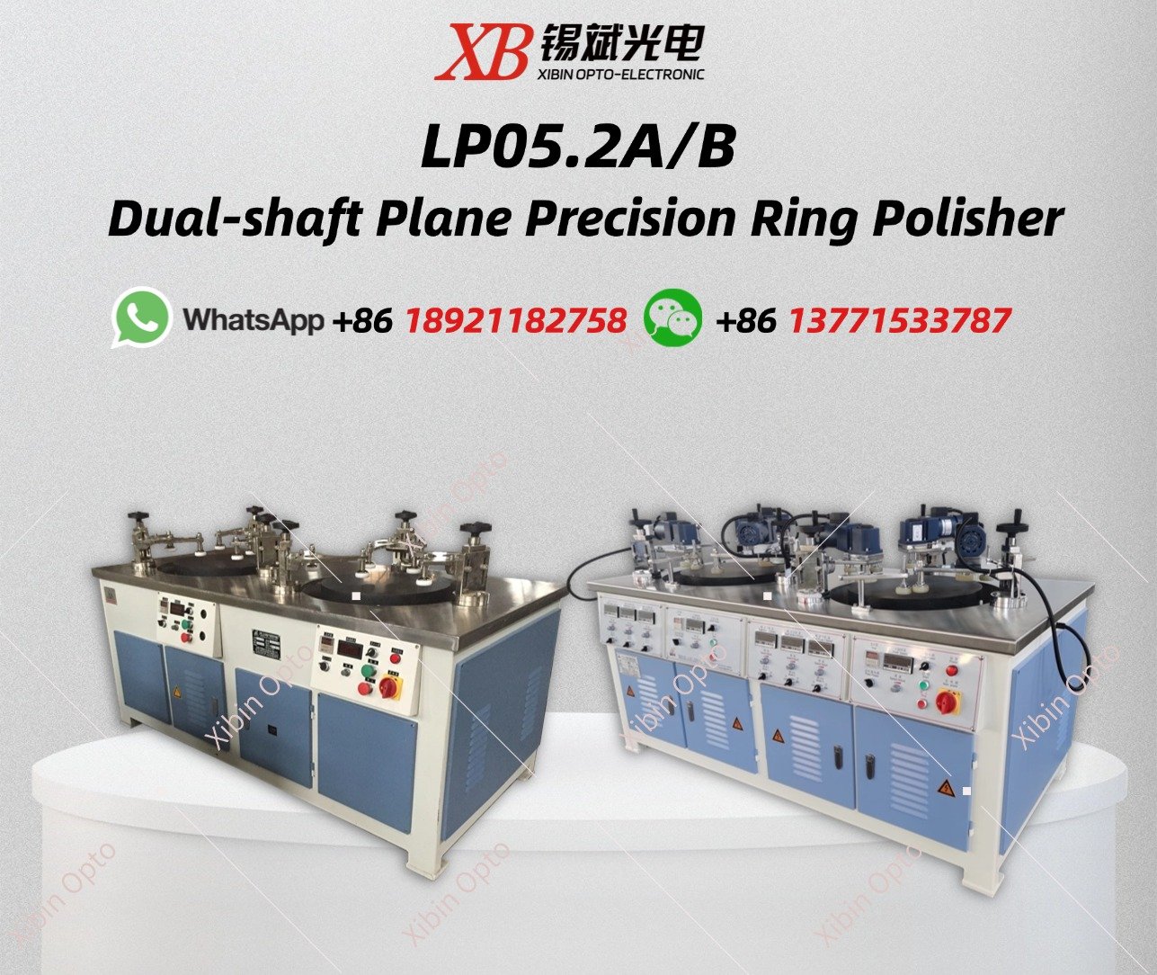 LP05.2A/B  Dual-shaft Plane Precision Ring Polisher