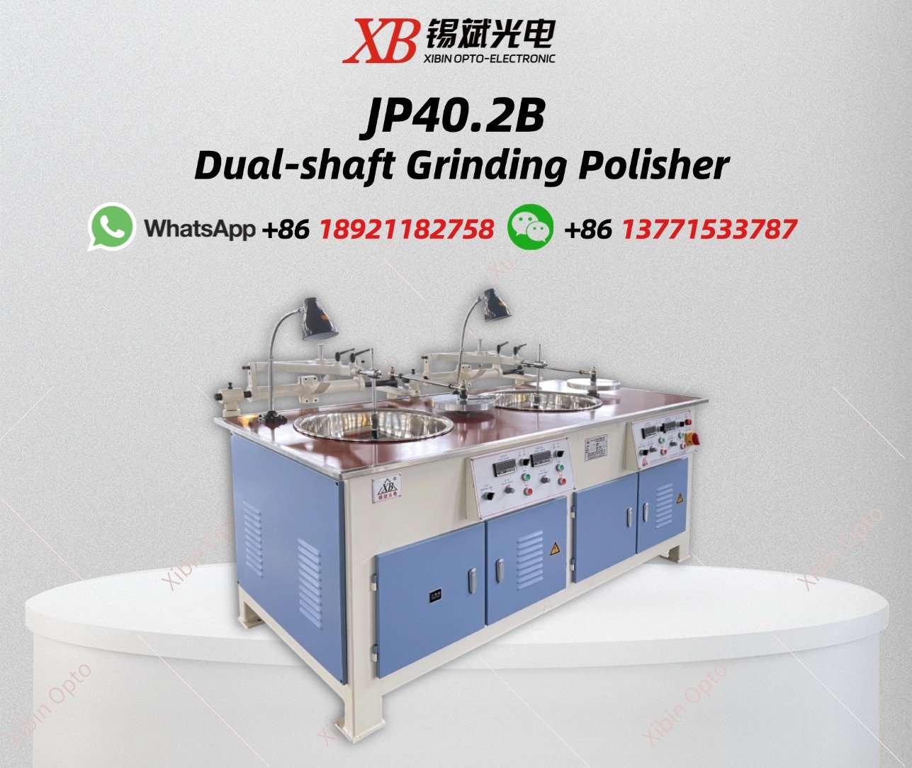 JP40.2B Dual-shaft Grinding Polisher