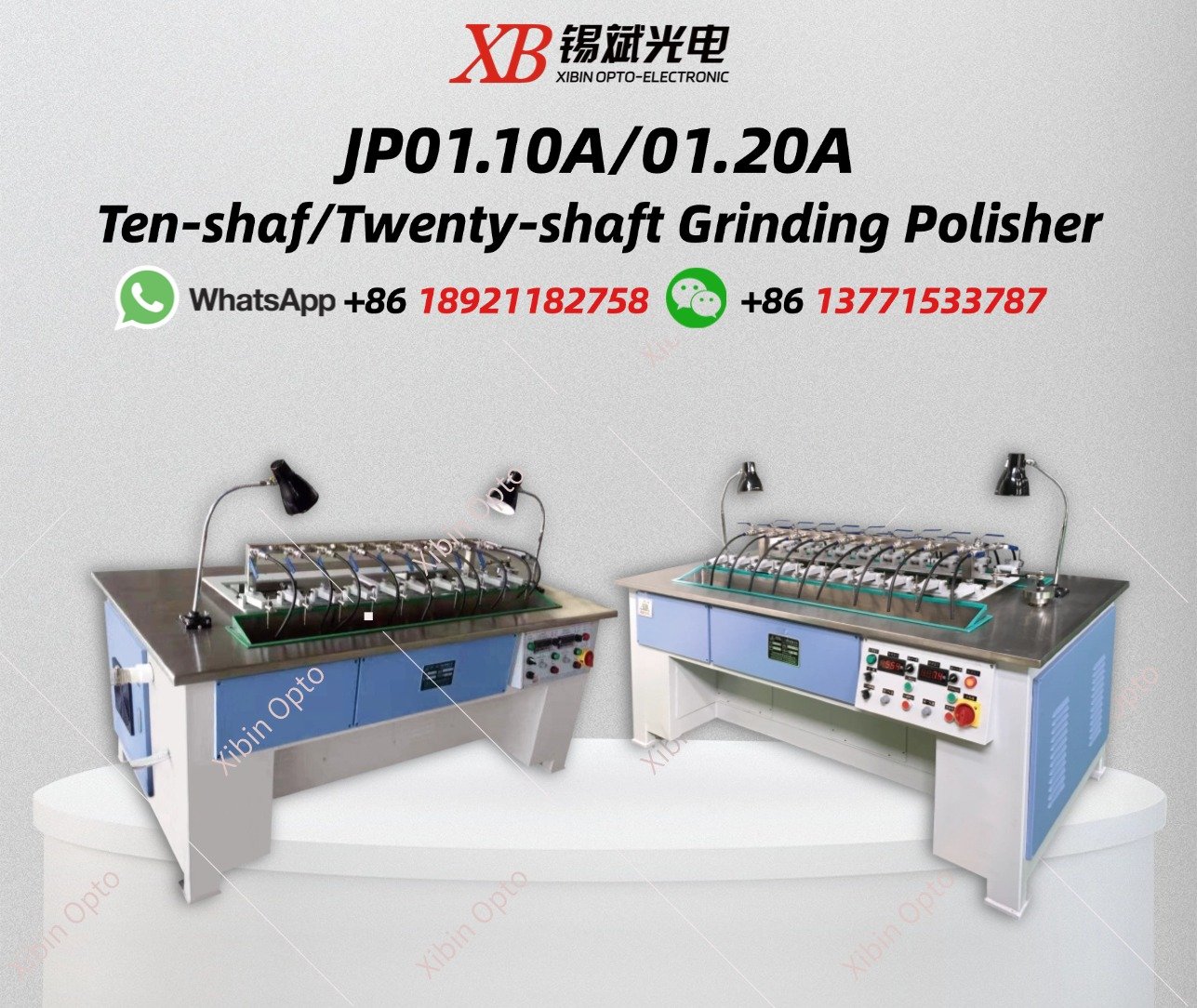 JP01.10A/01.20A Ten-shaf/Twenty-shaft Grinding Polisher